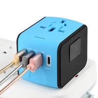 Universal Travel Power Adapter with USB Charging Ports