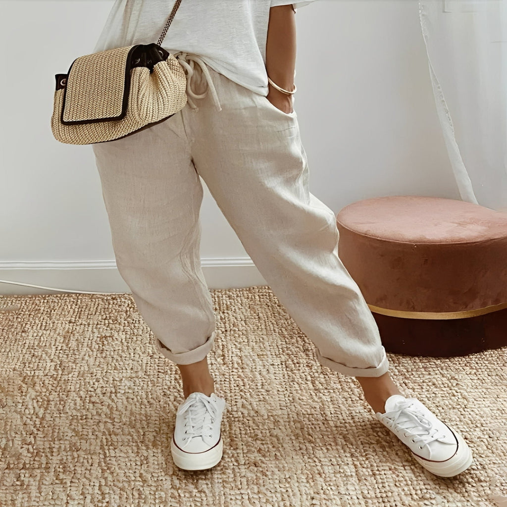 Breathable Cotton Pants with Moisture Wicking