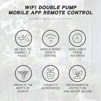WiFi Smart Plant Watering System with 20 Drip Ports