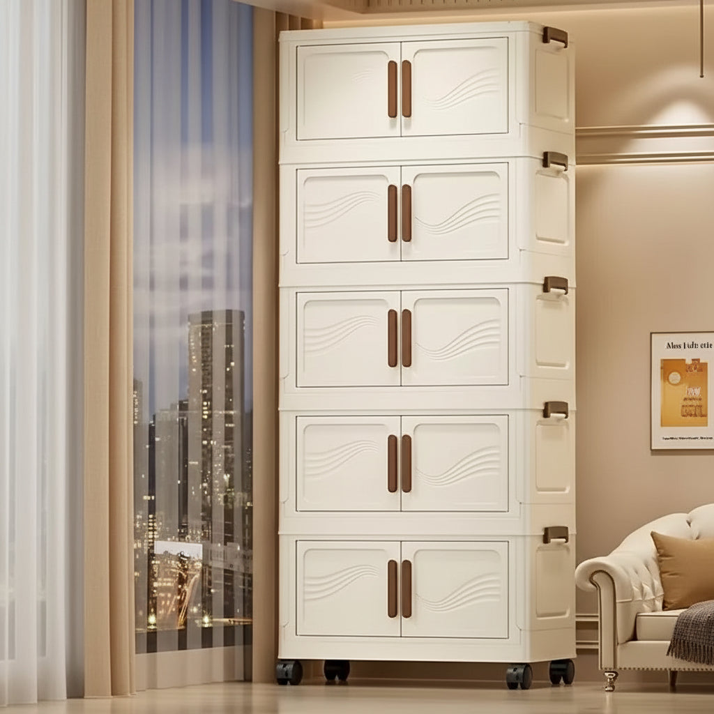 Modular Storage Bins with Hinged Doors and Water Resistant Seal