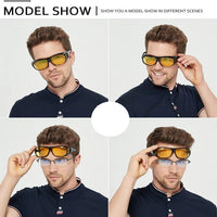 Anti Glare Night Vision Glasses with Tinted Lenses