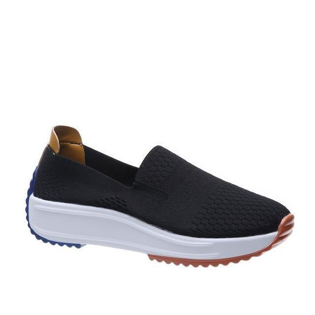 Womens Lightweight Knit Sneakers with Easy-On Fit