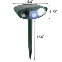 Solar Ultrasonic Pest Deterrent Device with Motion Sensor