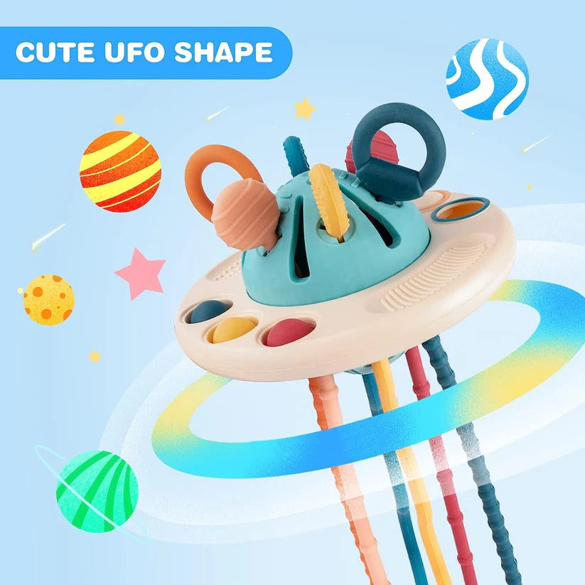 Silicone Pull String Sensory Toy for Babies 6 to 18 Months