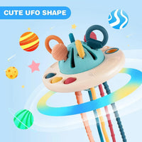 Silicone Pull String Sensory Toy for Babies 6 to 18 Months