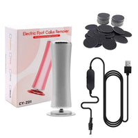 Rechargeable Heel  Callus Remover with Coarse and Fine Roller Heads