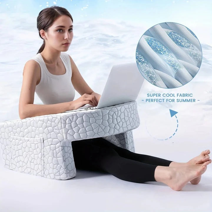 Adjustable Bed Reading Pillow with Back and Arm Support