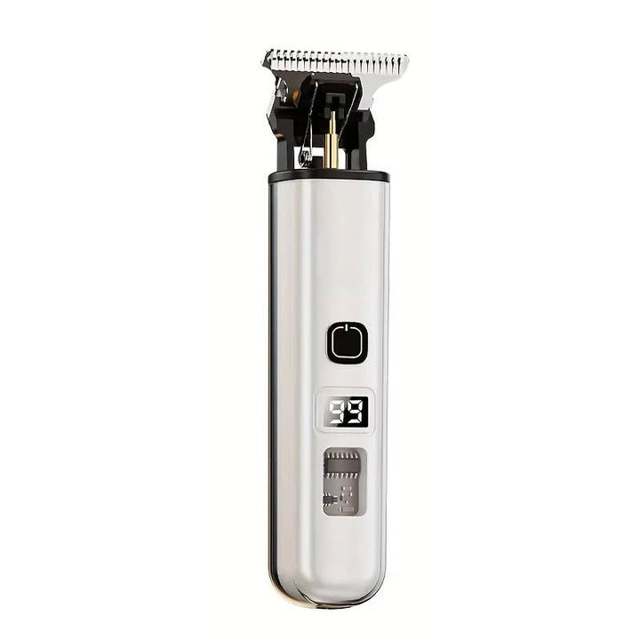 Rechargeable Hair Clippers with LED Battery Display and 4 Guide Combs