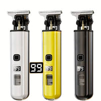 Rechargeable Hair Clippers with LED Battery Display and 4 Guide Combs
