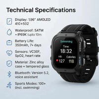 Water Resistant Digital Sports Watch with Multi-Function Display