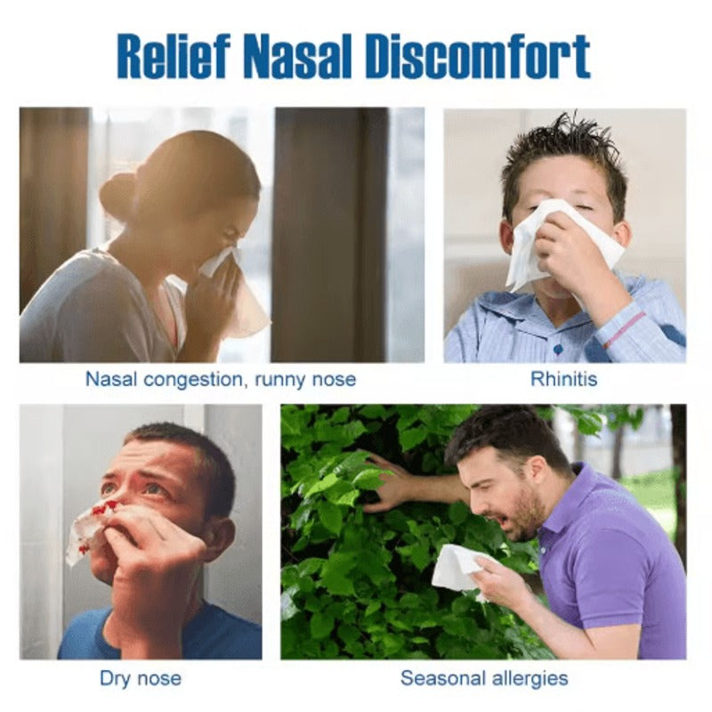 Squeeze Sinus Flush Bottle with Controlled Flow Tip for Nasal Congestion and Allergy Care