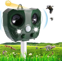 Outdoor Ultrasonic Pest and Bird Repeller with Motion Activated Deterrent for Garden  and Outdoor Use