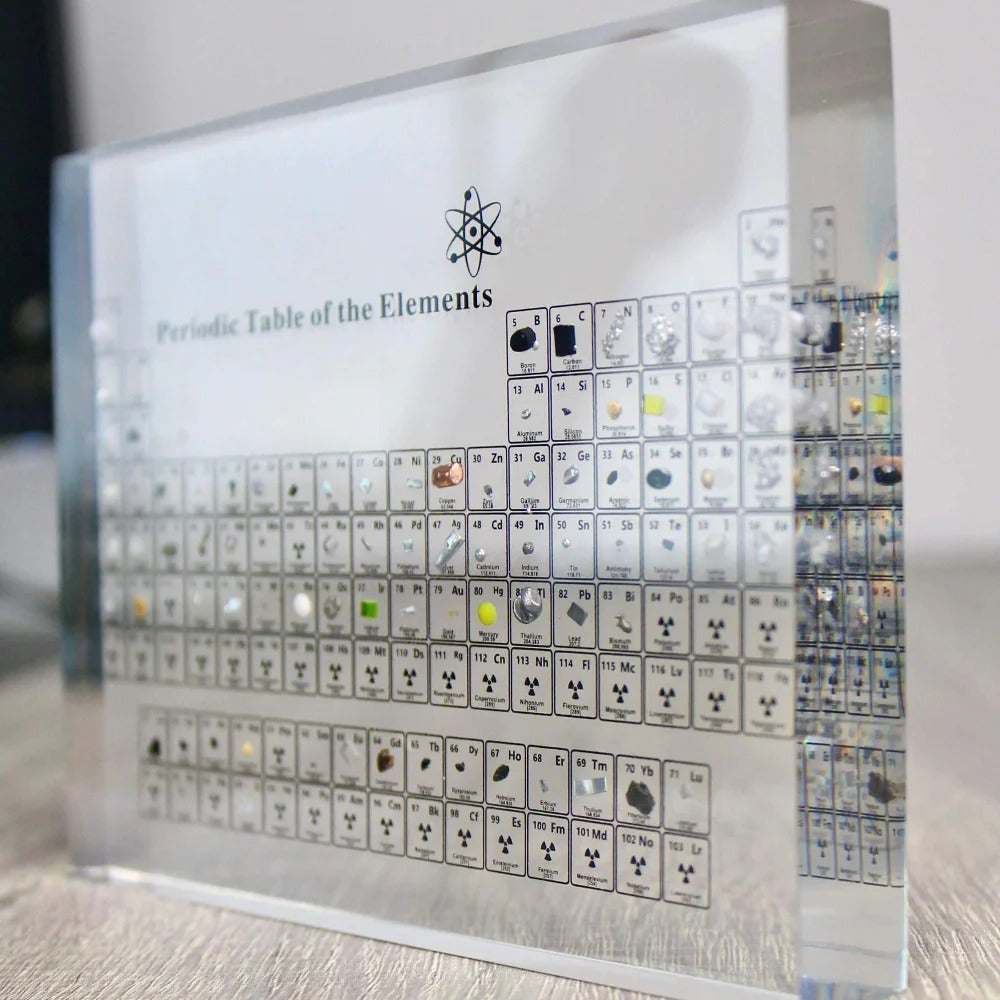 Periodic Table Glass Wall Art for Chemistry Decor and Education