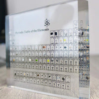 Periodic Table Glass Wall Art for Chemistry Decor and Education