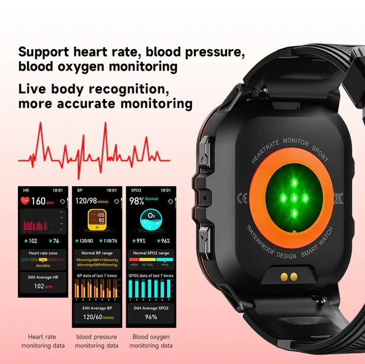 Water Resistant Digital Sports Watch with Multi-Function Display