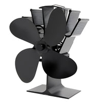 Fireplace Fan with Heat Powered Operation for Heat Distribution Support