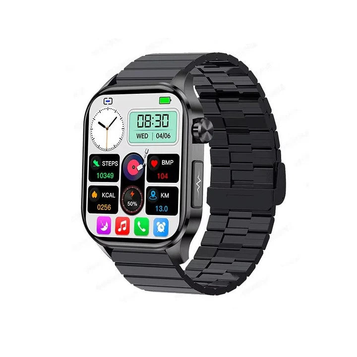 Smart Wellness Watch for Seniors with Activity and Daily Wellness Tracking