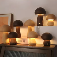 Decorative Mushroom Table Lamp with Dimmable LED Night Light