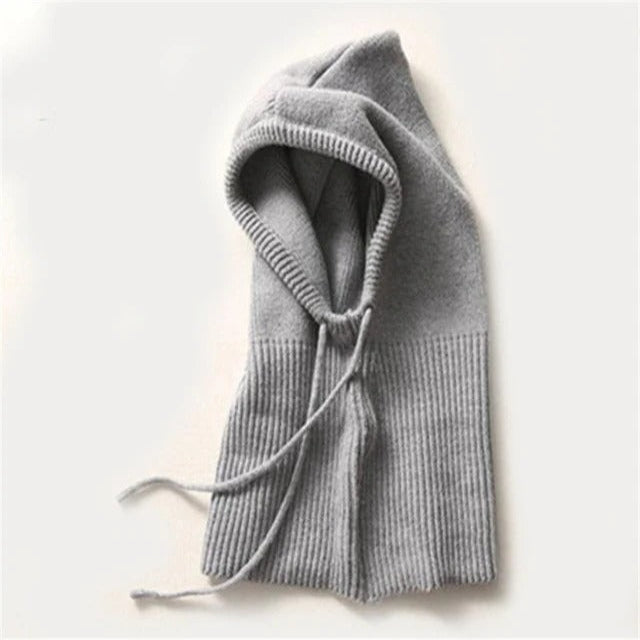 Cashmere Knitted Winter Hat with Soft Ribbed Design