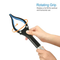 Grabber Tool with Rotating Head for Hard to Reach Areas