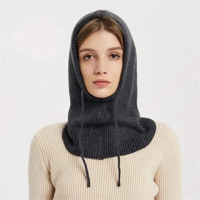 Cashmere Knitted Winter Hat with Soft Ribbed Design