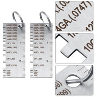 Dual Purpose Metal and Wire Thickness Measuring Tool for Welding Projects