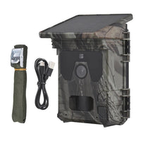 Outdoor Wildlife Camera with Solar Panel and Infrared Night Detection