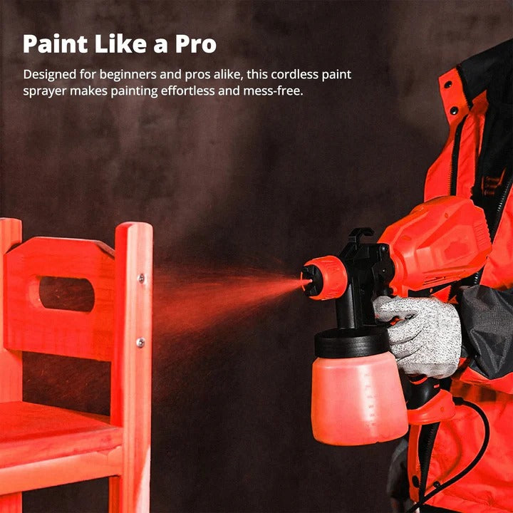 Cordless Electric Paint Sprayer with Adjustable Spray Pattern