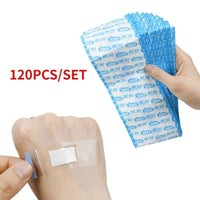 Clear Waterproof Wound Cover Strips with Adhesive Backing for Kids and Adults