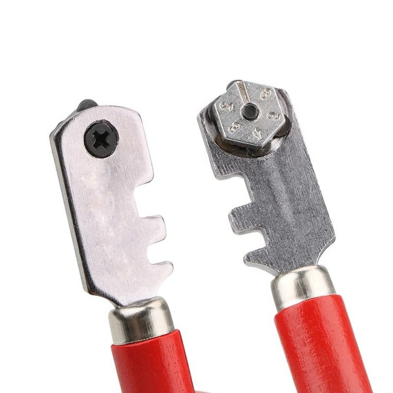 Diamond Tip Glass and Tile Scorer with Weighted Head and Side Notch
