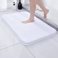 Faux Fur Bathroom Rug with Plush Pile