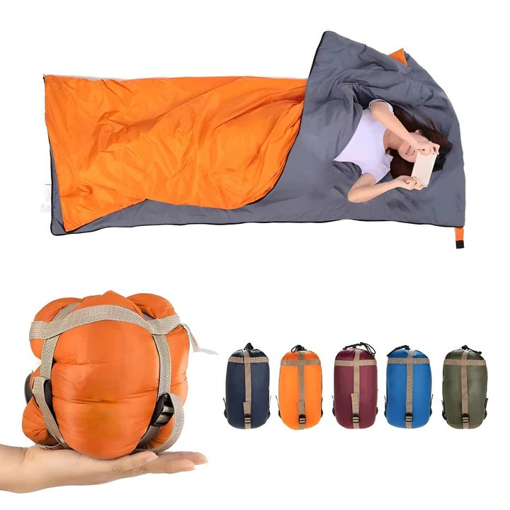 Lightweight Sleeping Bag with Compression Sack for Camping Travel