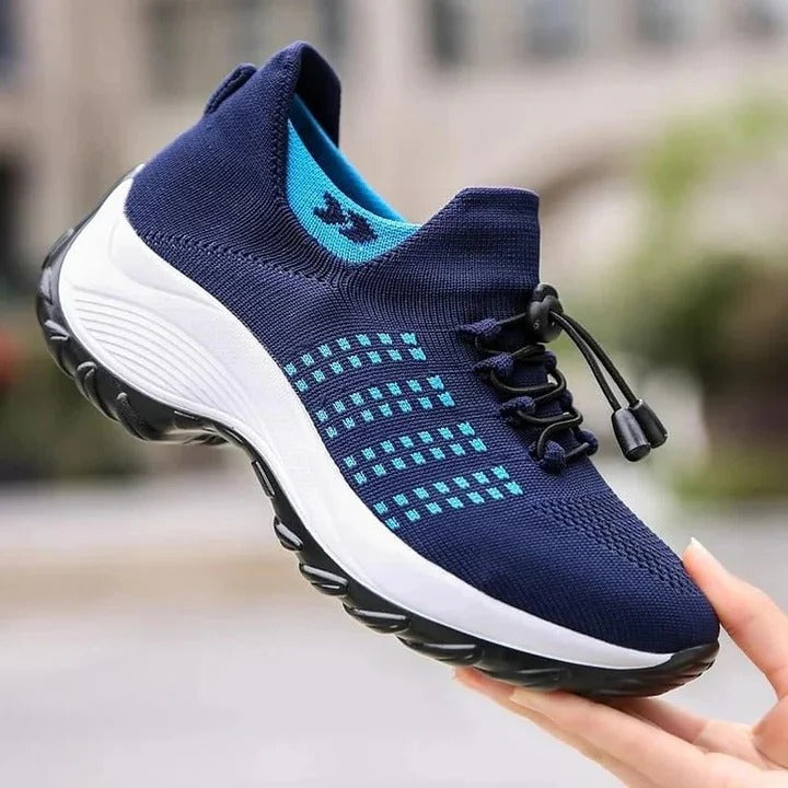 Unisex Walking Sneakers with EVA Sole and Breathable Mesh