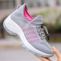 Unisex Walking Sneakers with EVA Sole and Breathable Mesh