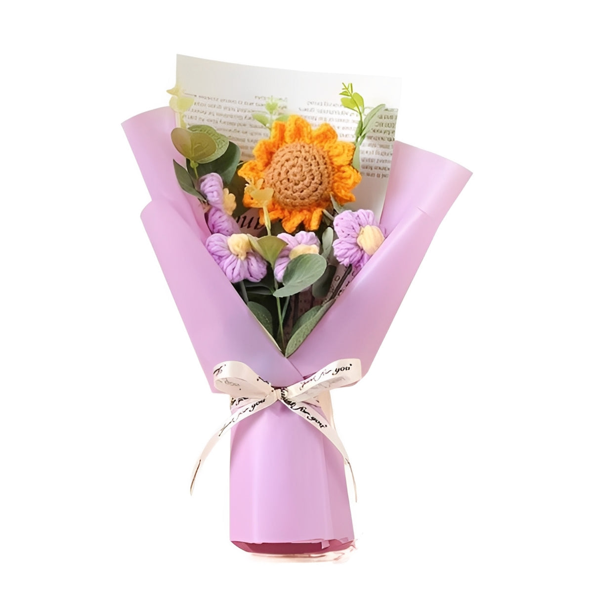 Handcrafted Crochet Sunflower and Daisy Bouquet for Gifting on Special Occasions