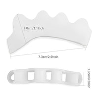 Silicone Toe Spacer Bands for Alignment Support, 1 Pair