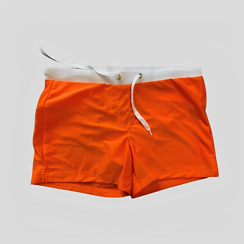 Quick-Dry Swim Trunks with Elastic Waistband for Men