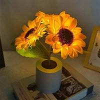 Sunflower Shaped LED Table Lamp with Warm Ambient Glow