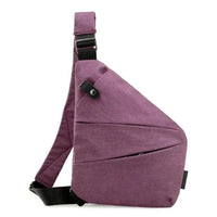 Unisex Water Resistant Crossbody Sling Bag with Anti Theft Zippers and Adjustable Strap