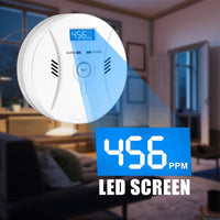Combined Carbon Monoxide and Smoke Detector Alarm for Home and Kitchen Safety