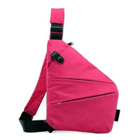 Unisex Water Resistant Crossbody Sling Bag with Anti Theft Zippers and Adjustable Strap