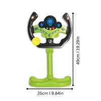 Kids Steering Wheel and Interactive Pushchair Driver