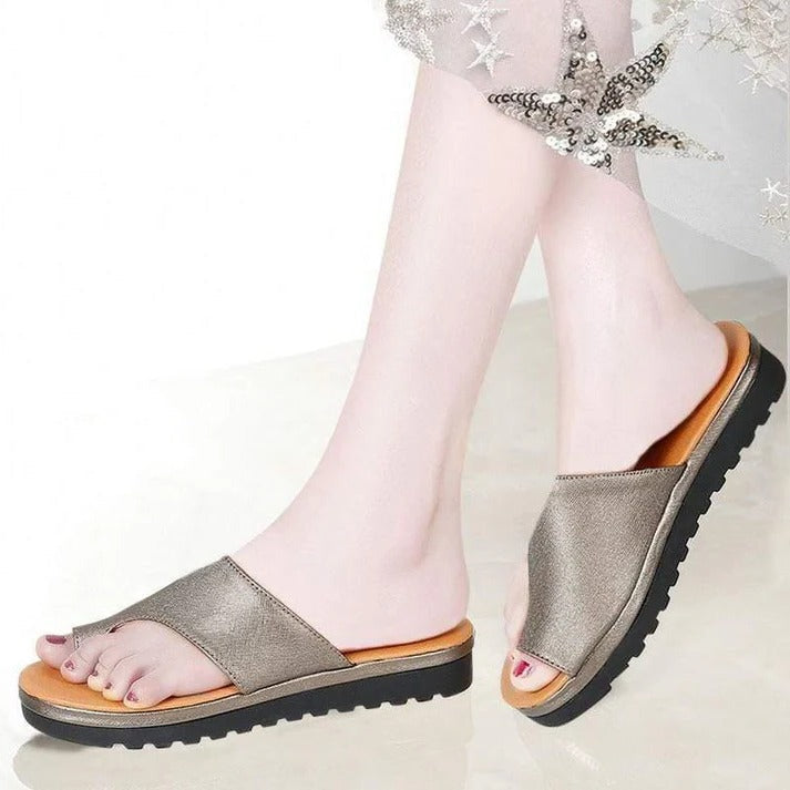 Orthopedic Platform Sandals with Spacious Toe Design
