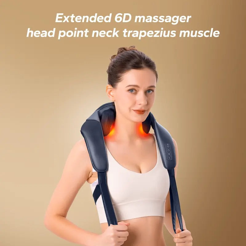 Hands Free Neck and Shoulder Massager with Adjustable Heat