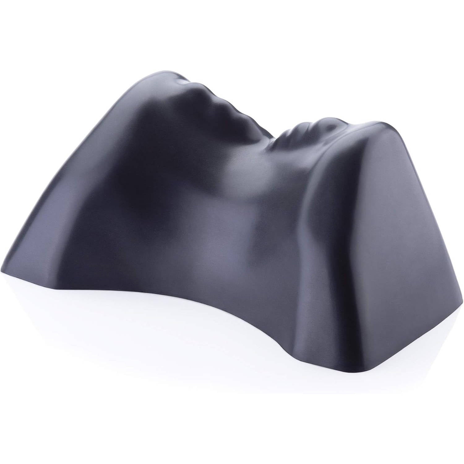 Memory Foam Neck Support Pillow with Raised Contours and Washable Cover