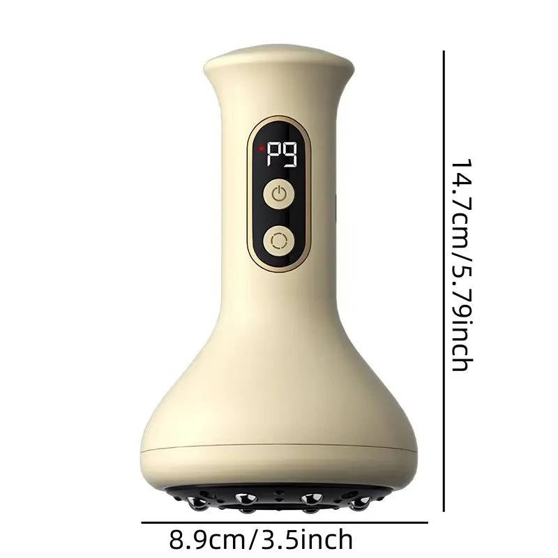 Rechargeable 3 in 1Vacuum Cupping Massager with Heat and LED Display