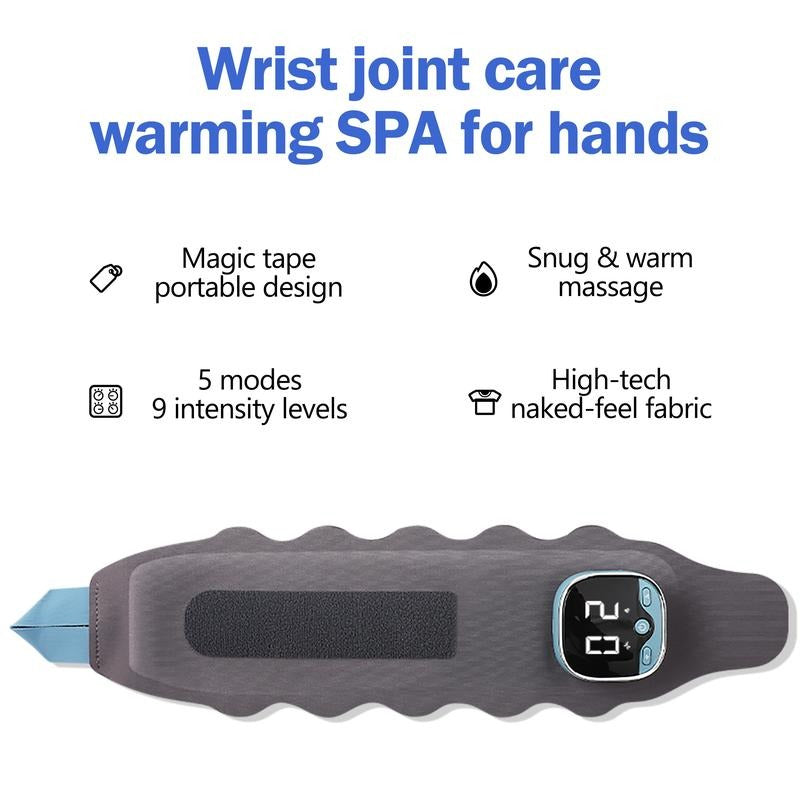Electric Hand Massager with Heat, 5 Modes and 9 Levels Intensity