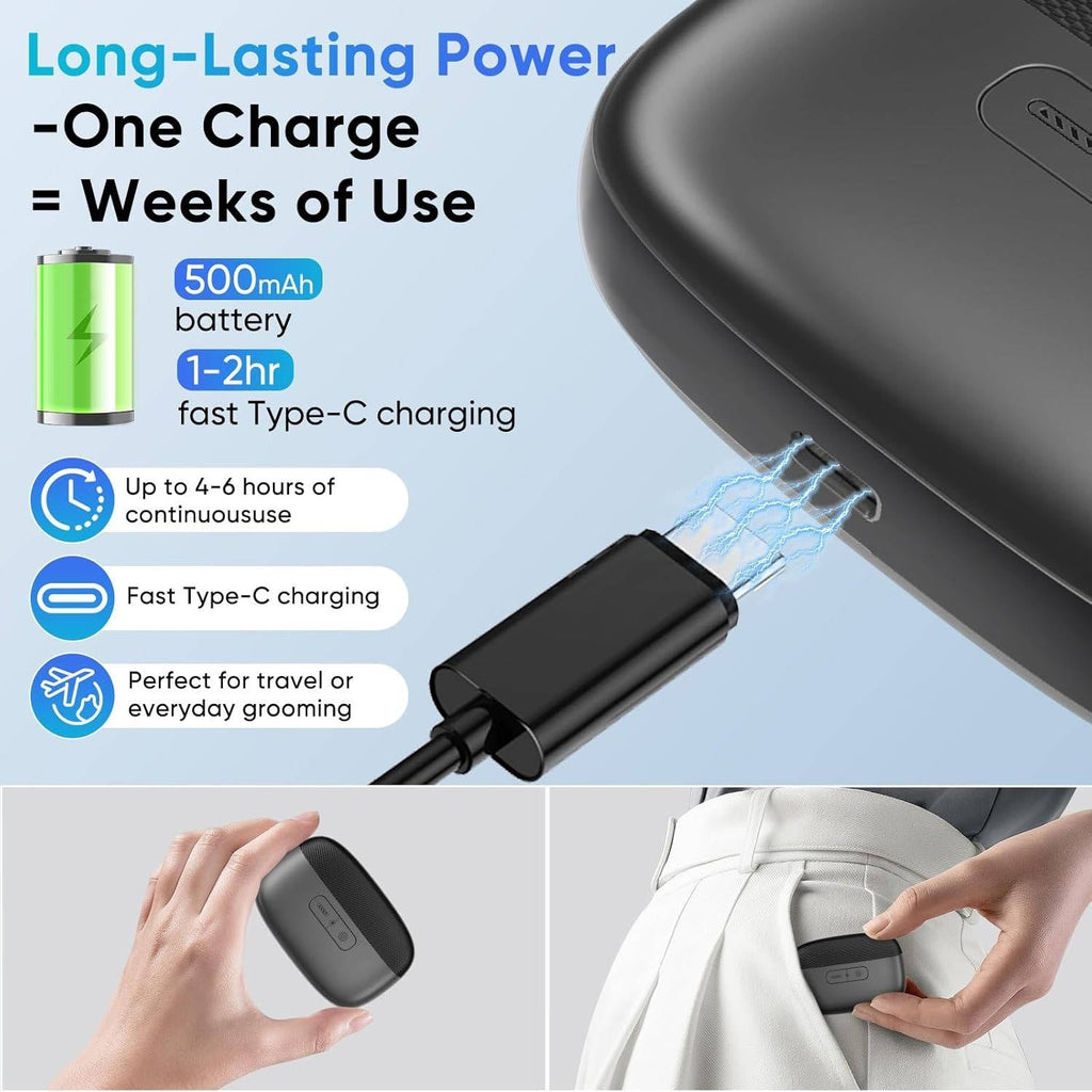 Rechargeable Electric Nail Trimmer with LED Light