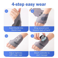 Electric Hand Massager with Heat, 5 Modes and 9 Levels Intensity