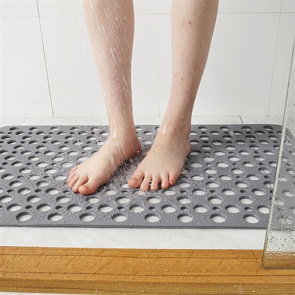 Slip Resistant Shower Mat with Textured Surface for Bathtubs and Showers